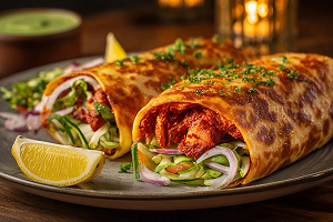 Haryali Boti Paratha Roll - Chicken