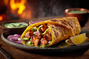 Tikka Boti Paratha Roll