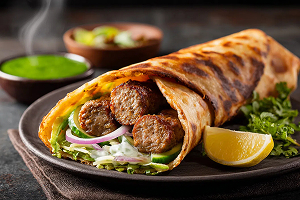 Seekh Kebab Paratha Roll