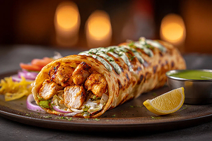 Malai Boti Paratha Roll - Chicken